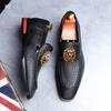 Fashion New men's shoes with woven fringes, trendy shoes, Derby shoes, large-sized business shoes, and European  leather shoes A19
