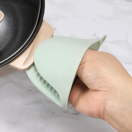 2 Stück Verbrühschutz-Clips Rutschfest Hitzeschutz TPE Ofenhandschuhe Wiederverwendbare Küchenhandschuhe für den Ofen