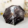 Ronaldo Action Outdoor Automatic Umbrella Compact & Durable 8-Rib Design Lightweight for Women/Men Elegant Umbrella Best for Christmas