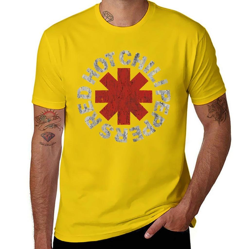 Red Hot Chill Peppers T-Shirt Blacks New Edition Fitted T Shirts for Men