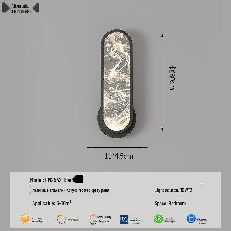 Italian Minimalist Ice Crackle Wall Lamp: Luxurious, Eye-Protecting Spotlight for Background or Aisle Lighting