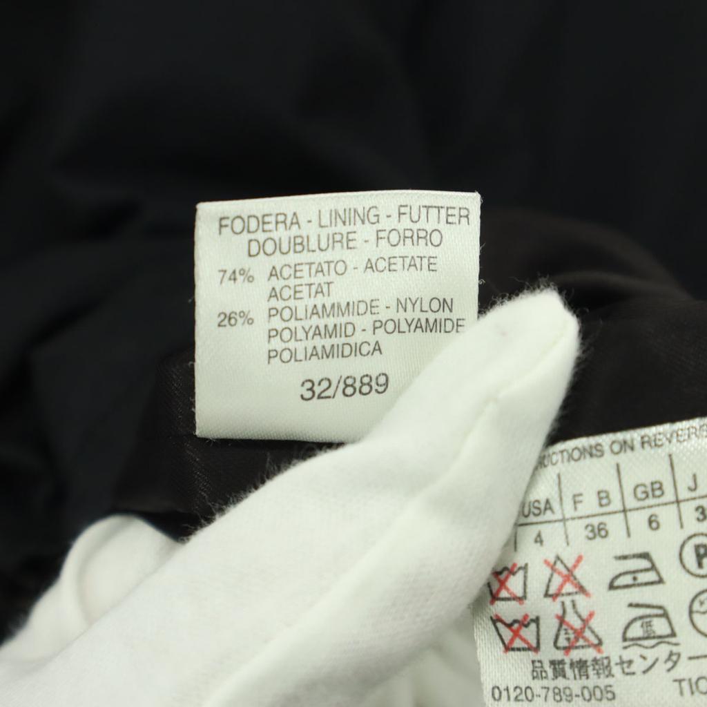 MAX&CO Made In Italy Long Sleeve Full Zip Up Coat 34 Black Women Used