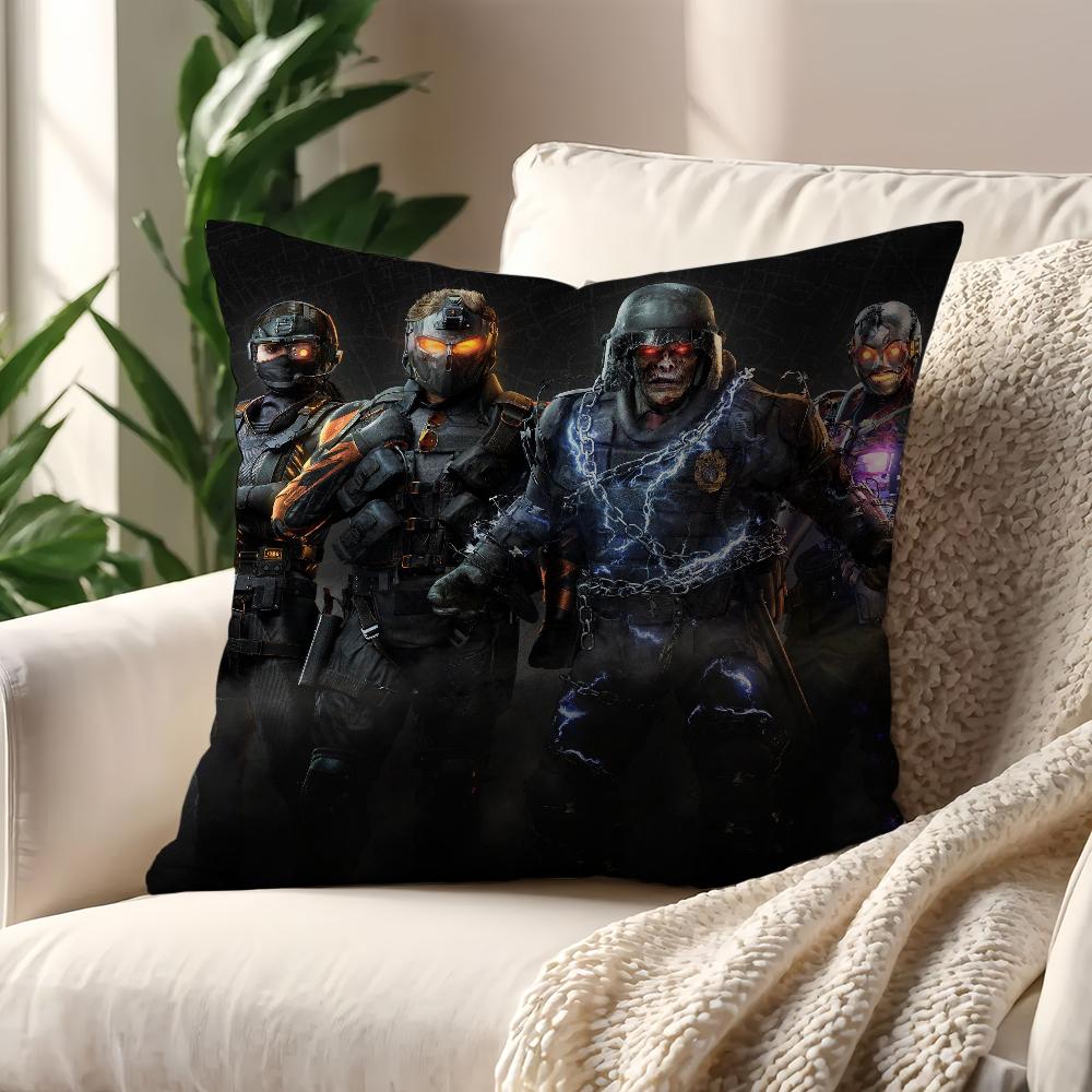 Game C-Call of D-Duty Black Ops 6 Cushion Cover Pillow Case Pillowcase Soft Skin Friendly & Comfortable with a Hidden Zipper