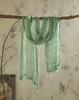 Japanese Linen Monochrome Natural Texture Pleated Scarf, Retro Linen Literary Scarf, Thin Men'S Autumn And Winter