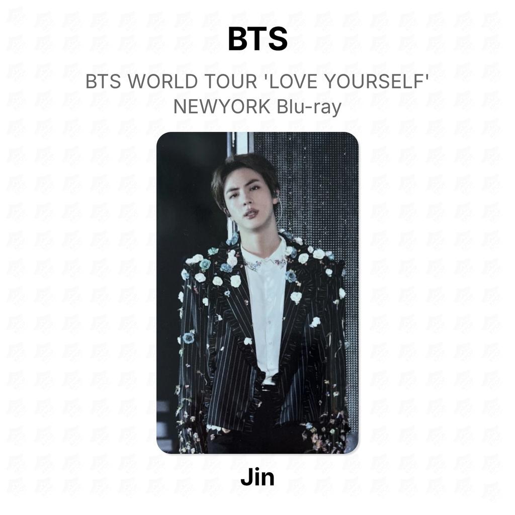 BTS BTS WORLD TOUR 'LOVE YOURSELF' NEWYORK Blu-ray Official Photocard