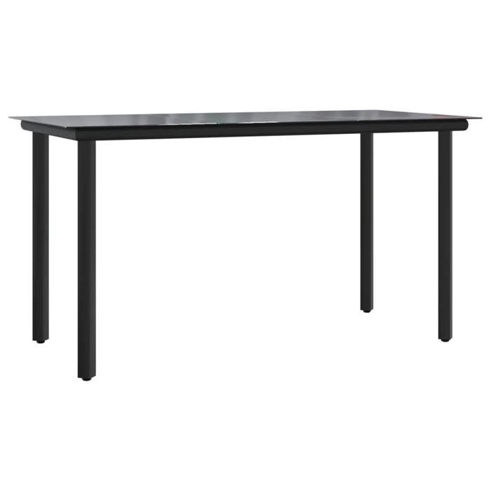 VidaXL Ensemble à Manger de Jardin avec Coussins 9 pcs, Table et Chaises avec Dossier Réglable, Meubles d'Extérieur, 3212781