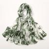 180*70cm Unique Women's Floral Scarves Lightweight Sheer Silky Feeling shawl Chiffon Flowers Printed Scarf