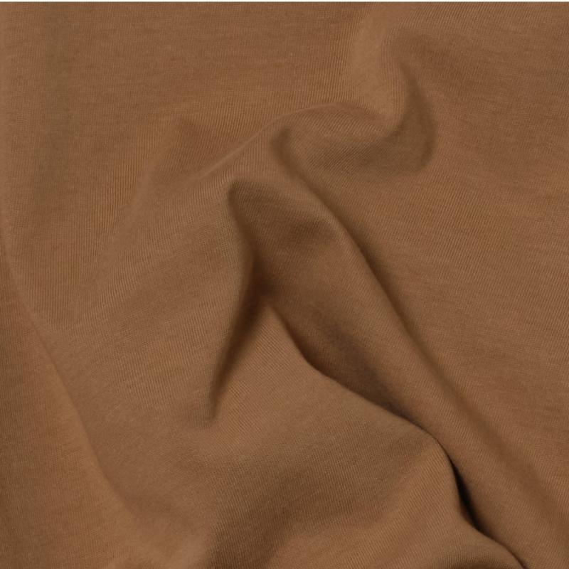 Tbrm CoTTon Crewneck T shirT Camel Tbe2m60000a28