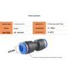 XuanTu Pneumatic Straight Quick Connect Air Tube Fitting