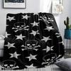 Star Pattern Print Flannel Blanket,High Quality Comfortable for All Seasons,Home Decor,Warmth and Comfort,Perfect for Christmas Gifts