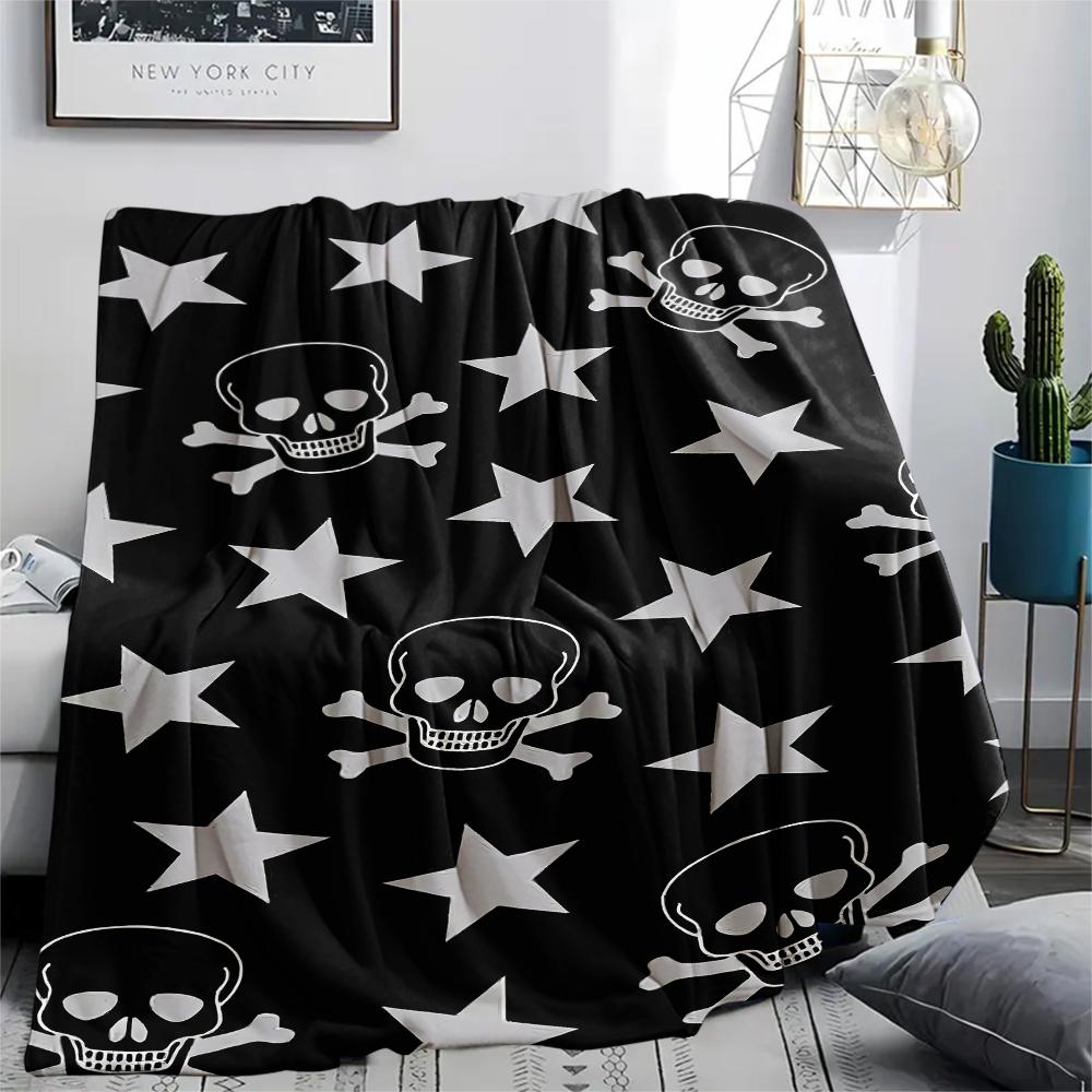 Star Pattern Print Flannel Blanket,High Quality Comfortable for All Seasons,Home Decor,Warmth and Comfort,Perfect for Christmas Gifts
