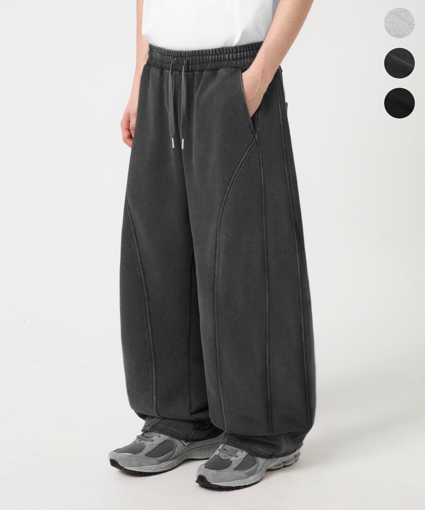 TRILLION (Summer Fabric) Curved Cut Sweatpants_3Color (B Type)