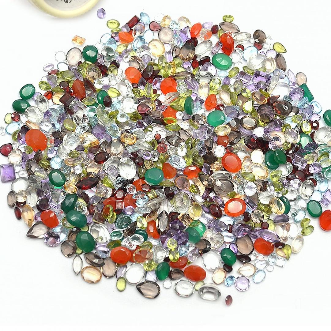 

Mixed Gemstone, 100% Natural Faceted Loose Gems, Wholesale Gemstones, 6-12mm, 100+ Carats, 6-10mm синій