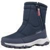 Botas de nieve cálidas de moda para hombre, botas con cremallera para hombre, zapatos para exteriores para hombre, botas altas unisex impermeables de algodón, zapatos de piel gruesa