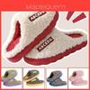 Couples Indoor House Slippers Men's And Women's Winter Warm Plush Slippers
