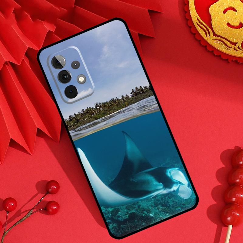 Animal Manta Ray Case For Samsung Galaxy M13 M14 M12 M11 M15 M06 M16 M36 M56 M31 M53 M32 M52 M35 M55 M34 M54