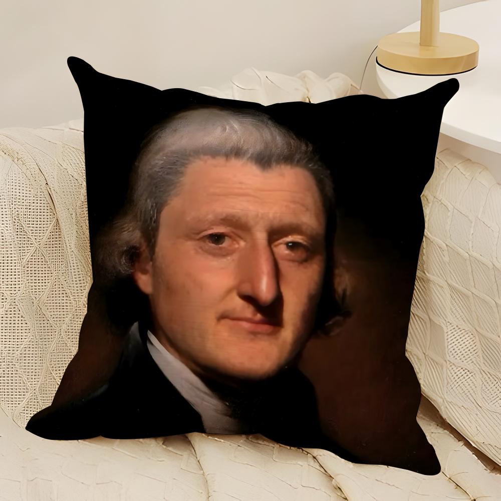 Funny Meme Music D-Daniel Larson 2 Pillow Case Natural Linen Double-Sided Printing Sofa Home Decor Cushion Cover