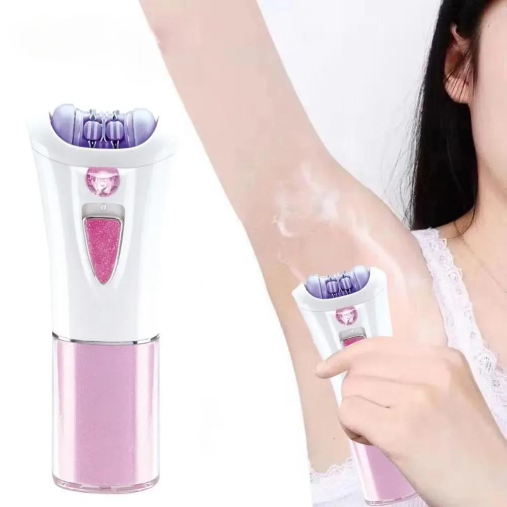 Epilator cu alunecare lină pentru femei Păr facial, Epilator facial portabil pentru femei, Epilator pentru îndepărtarea părului pentru femei