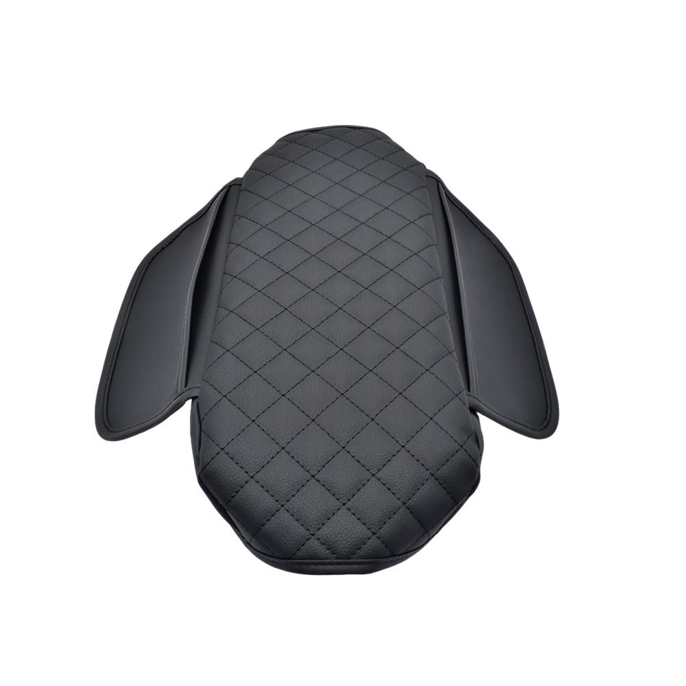 for Ford Maverick 2024 2025 2026 Car Armrest Box Cover PU Leather Center Console Lid Armrest Pad Car Accessories Black line
