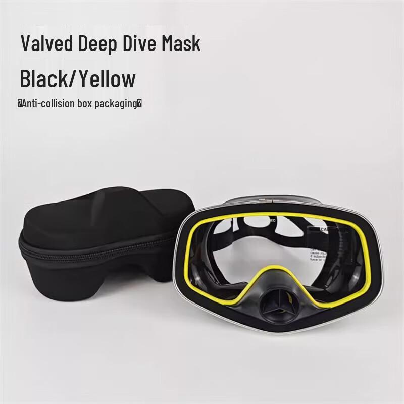 YEXIZE Adult HD Diving Mask with Nose Valve