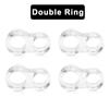 8/1Pcs Door Stops Punch-free Door Handle Buffer Wall Protection Transparent Doorknob Bumper For Walls Furniture Protector Pad