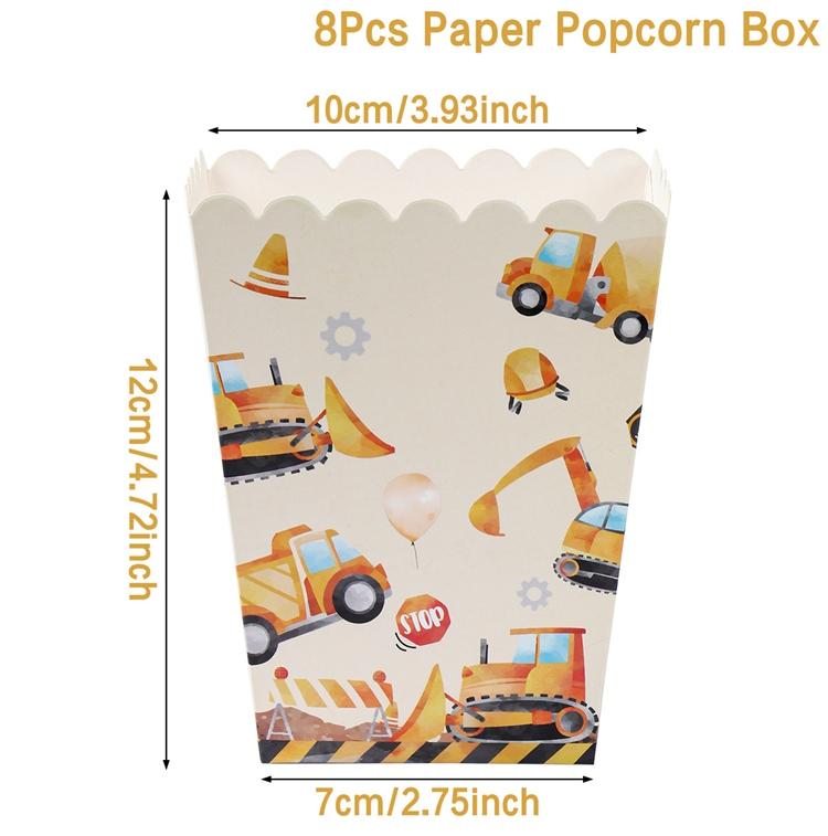 Jungle Safari Popcorn Candy Box Mermaid Butterfly Donut Hawaii Birthday Party Decor Kids Strawberry Wedding Party Supplies Gifts