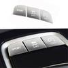 For Toyota Corolla - Gear Shift Button Sticker Center Console Silver 3PC