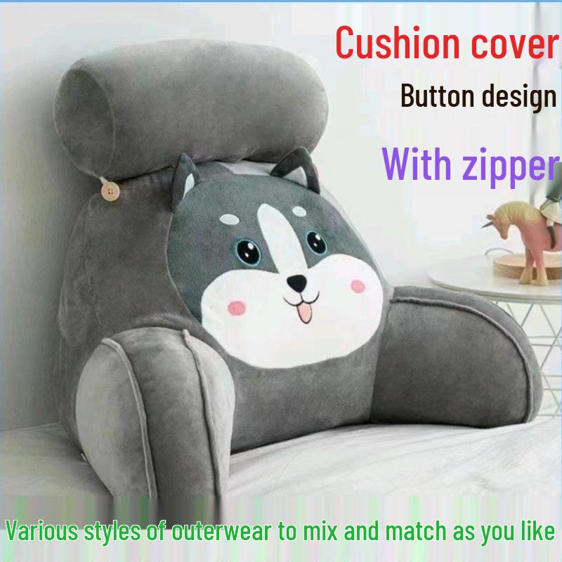 Large Bedroom Headboard Backrest Cushion Cover for Lumbar Support