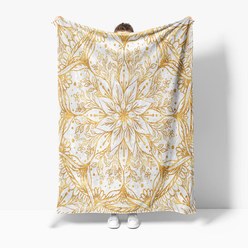 

Boho Beaded Throw Blanket Textured Geometric Knitted Bed Blanket Sofa Cover Gift for Women Home Decor 75x100cm