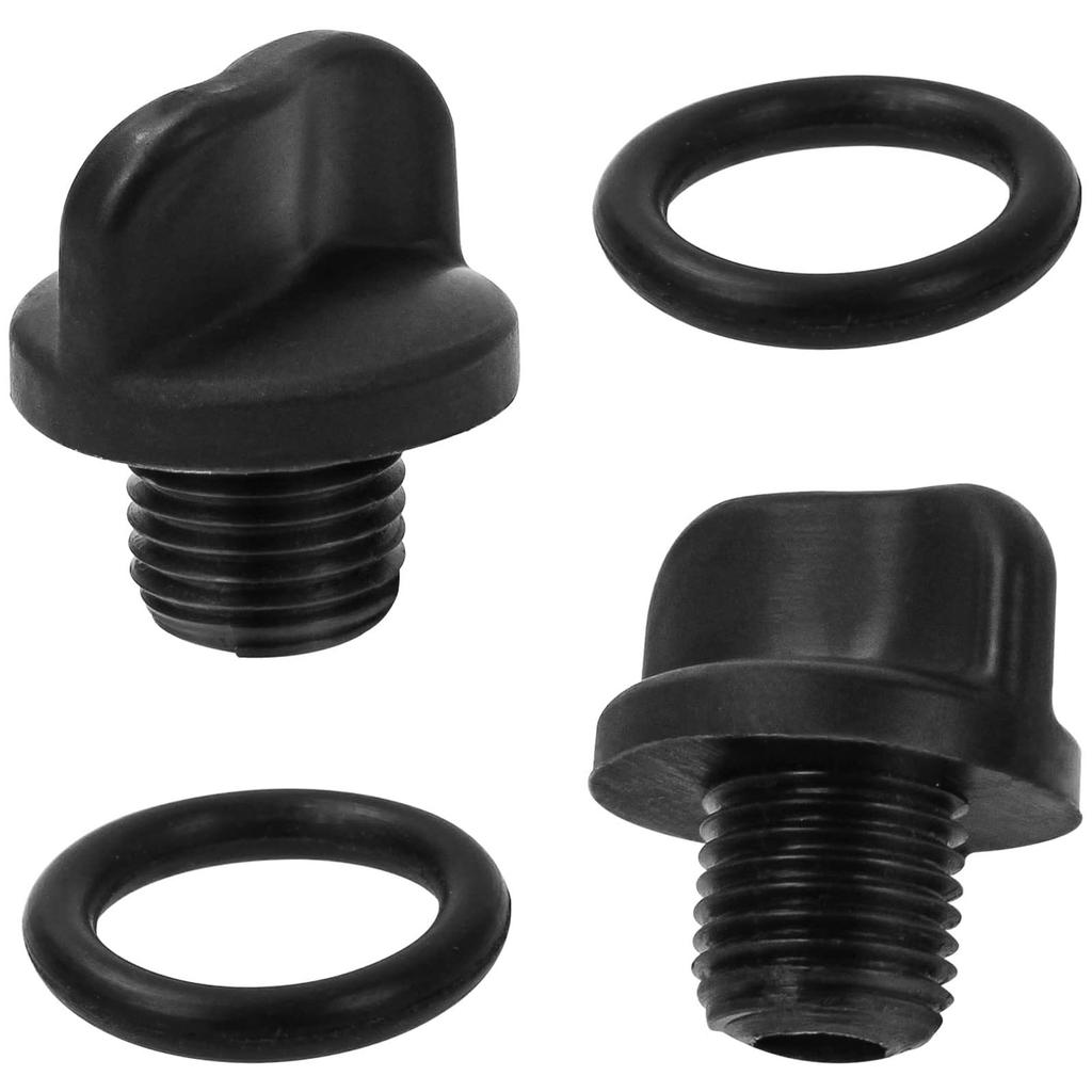 1 Set Pool Pump Drain Plug with Seal Rings Replacement Plastic Texture for Filter Pumps and Water Purification Systems