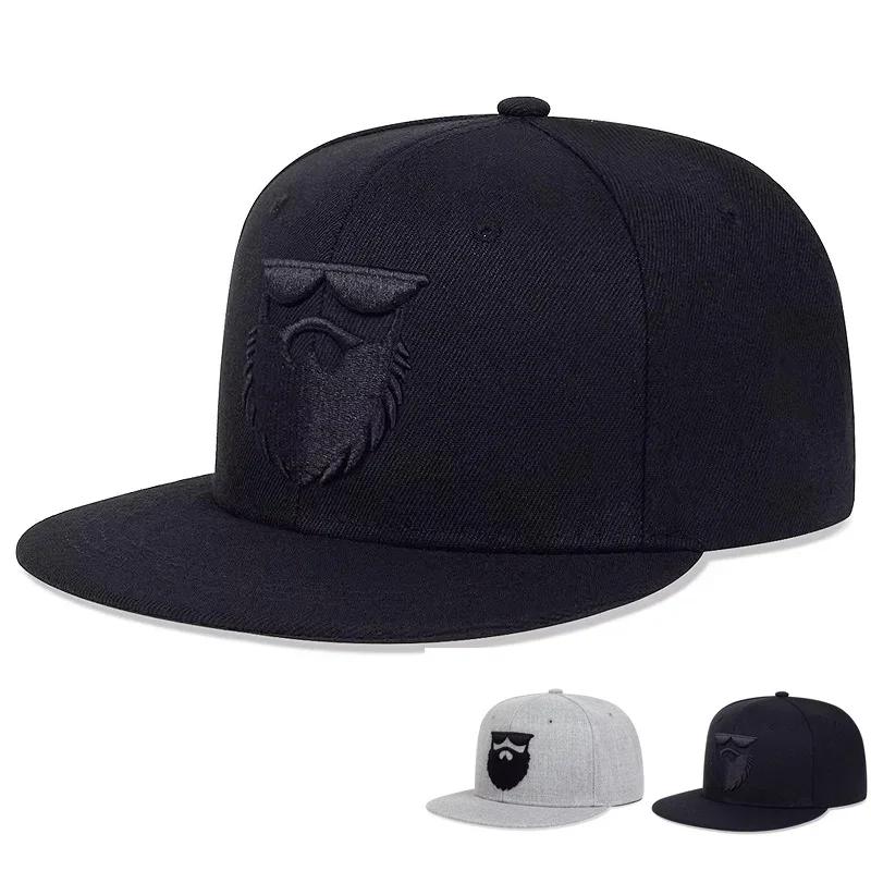 Yiran Bag Men's Unisex Beard Old Embroidery Hip-Hop Hats Spring And Autumn Outdoor Adjustable Sports Casual Baseball Caps Sunscreen Hat