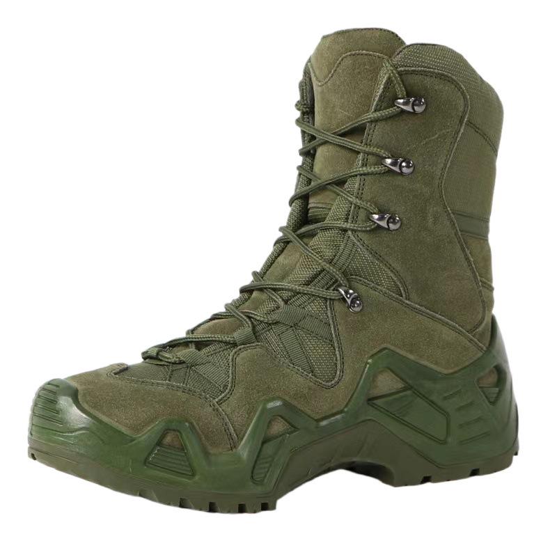 US Army Desert Waterproof Anti-Stab Combat Boots - Non-Slip Tactical Hiking & Mountaineering Shoes for Spring & Autumn