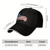 Patriotic Corgi American Flag Baseball Cap Adjustable Polyester Casual Snapback for Adults