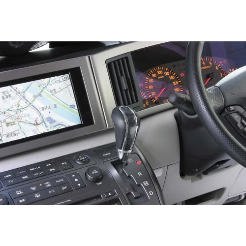 Napolex LEVOC Car Black Wood Grain Shift Knob, Wood Style, Gate Type AT/MT Only, Compatible with Shaft Diameter 8/10/12mm, 3 Level Height Adjustable,