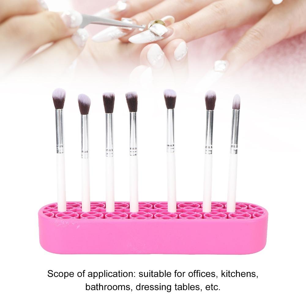 Large Storage Capacity Silicone Makeup Brush Holder