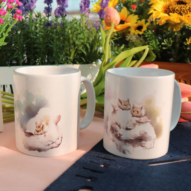 tk366-Design Mug 2p-Cat and Hamster