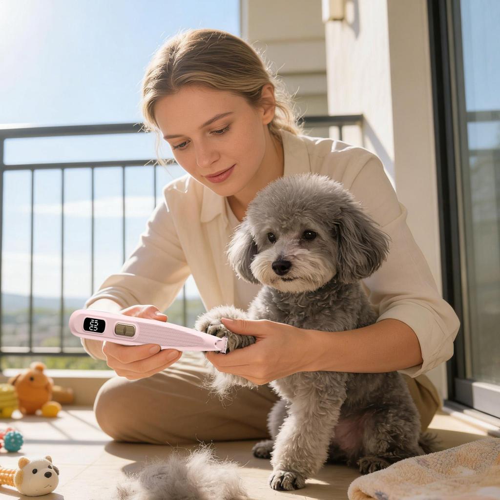 Dog Grooming Clippers Low Noise Professional Groomer Cat Hair Trimmer Dog Shaver For Home Apartment Travel Cat Kitten Puppy Long