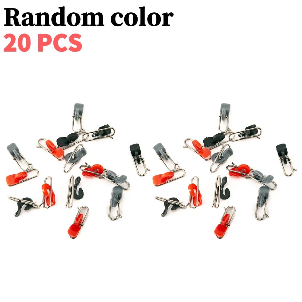 10-50pcs Impact Bait Fishing Lure Clip Stainless Steel Impact Bait Clip PE Decoupling Accessories Fishing Hook Tools
