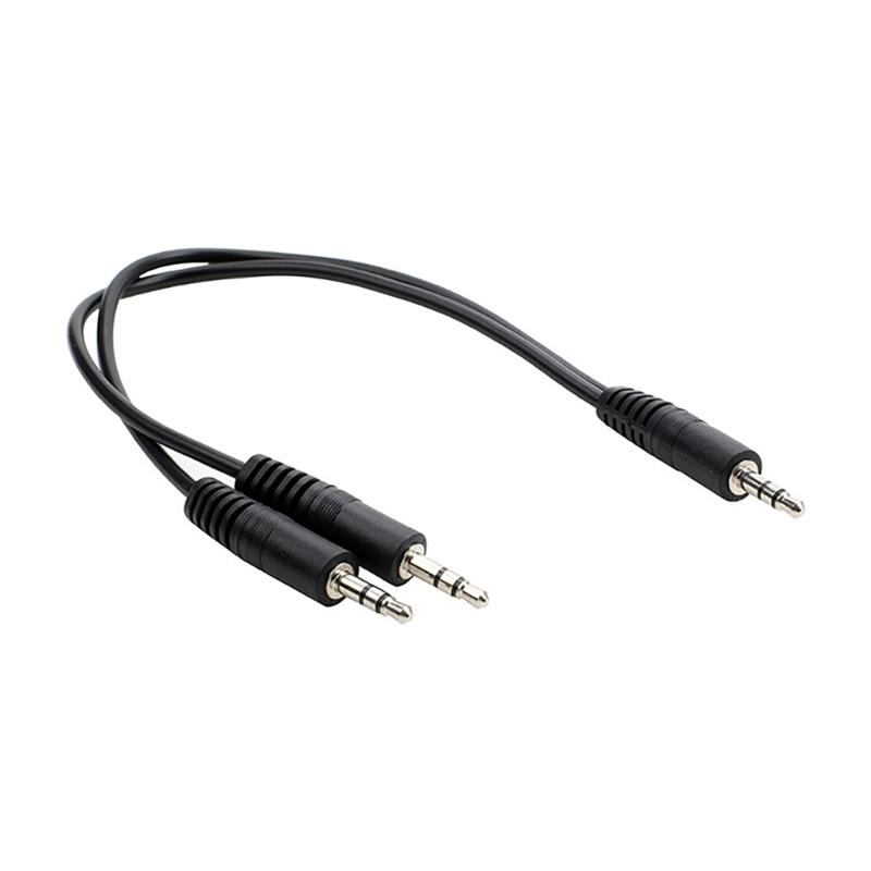 

3.5mm Sound Adapter Y Splitter 3.5mm Cable Headsets 2 Male to 1 Male for Laptop Phone Earphone Headphone Microphone