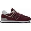 Herren-Sneaker New Balance 574 Ledersportschuhe bordeauxrot (ML574EVM)