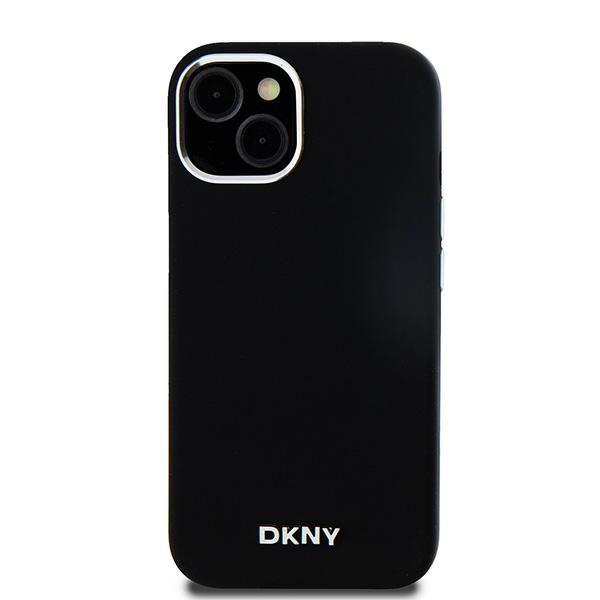 Dkny Dkhmp15Ssmchlk Iphone 15 / 14 / 136.1 Czarny/Black Hardcase Płynny Silikon Małe Metalowe Logo Magsafe