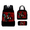 Trendy Popular Funny Novelty ENA Dream BBQ 3D Print 3pcs/Set Student School Bags Laptop Daypack Backpack Lunch bag Pencil Case