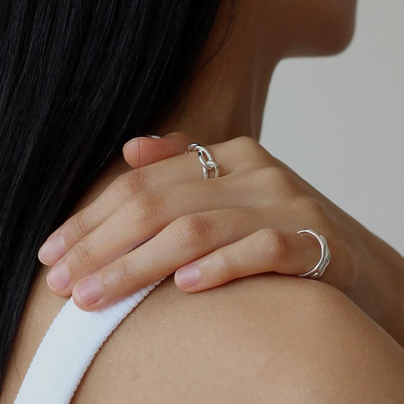 NORMALLEE [Silver 925] Melting Tie Ring