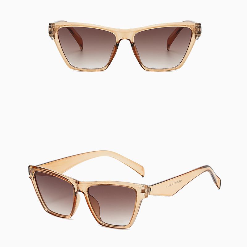 Unisex Cat Eye Sunglasses, UV Protection Fashion Shades, Vintage European Style Sun Glasses, Trendy Eyewear