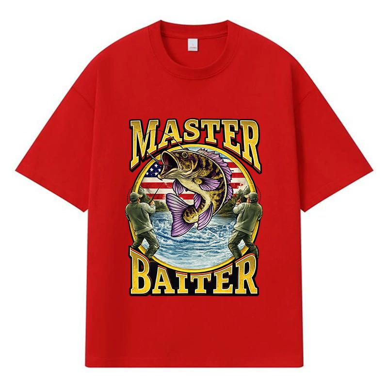 2026 Master Baiter Printed Graphic Streetwear Y2k Harajuku Men Women Clothes 100% Cotton T Shirt Casual Oversized Summer Men T-shirt