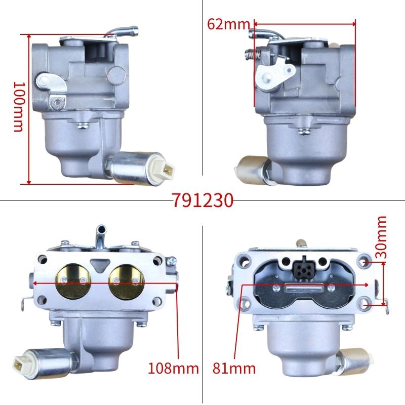 791230 Carburatore Per Briggs Stratton 407777 Motore Bicilindrico a V LA150 20-25HP Tosaerba Carburatore Sostituisce 699709 499804 MIA10632