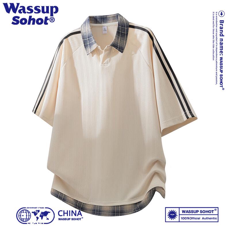 Wassup Sohot Men s Layered Look Short Sleeve T-Shirt 3XL