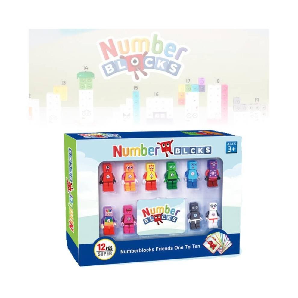 Figuren Numberblocks Action-Modell Bausteine Spielzeug DIY Pädagogisches Geschenk Kinder