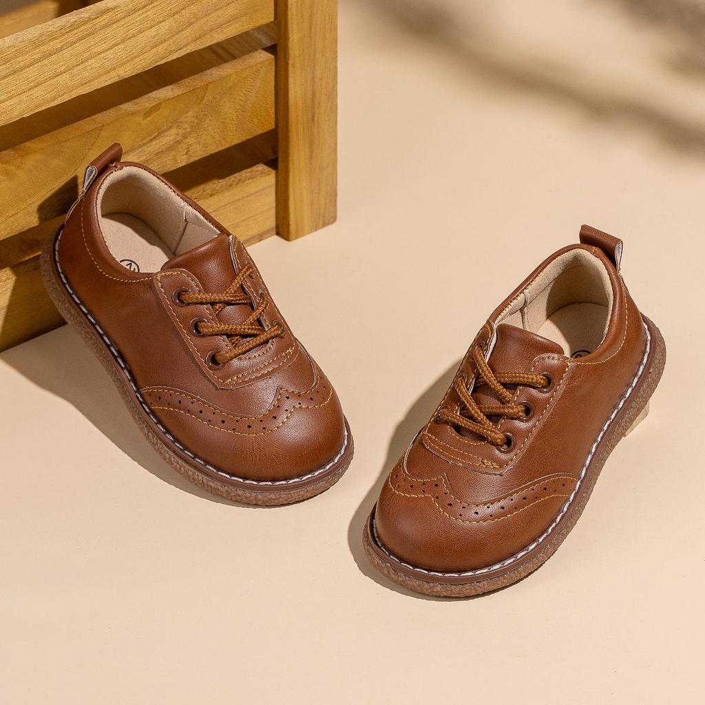 25. Jubiläum Rutschfeste Schnürschuhe mit weicher Sohle aus Leder für Jungen & Mädchen