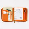 Quo Vadis Genuine Leather System Notebook Cover 6 Zip Timer 14 Tail Orange QUOVADIS Timer14 qv937lz30or [Mini Size/L Cover]